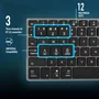 NGS Fortune-BT Teclado Inalámbrico Multidispositivo Bluetooth 5.0 Recargable Gris. Diseño Slim y Teclas X-Type Silenciosas de Aluminio