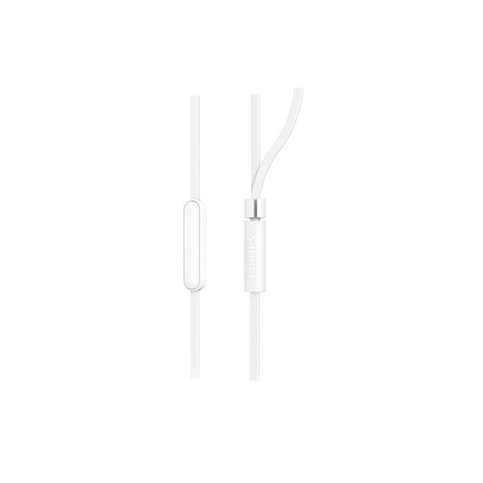 Philips TAE1105WT/00 Auriculares Intrauditivos con Micrófono - Blanco