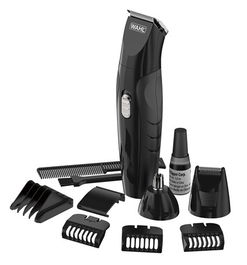 Wahl 09685-016 Multigroomer con/sin Cable, Recortadora Nariz, Orejas y Cejas, Kit de Afeitado y Cuidado Facial para Barba y Patillas