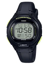Reloj Casio Iluminación LED, Segunda Zona Horaria, Cronómetro, Alarma Diaria, Calendario Automático, Correa de Resina