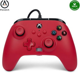Power A Enhanced Mando Con Cable Xbox Series X|S – Artisan Red Xbgp0008-01 POWER A XBGP0008-01