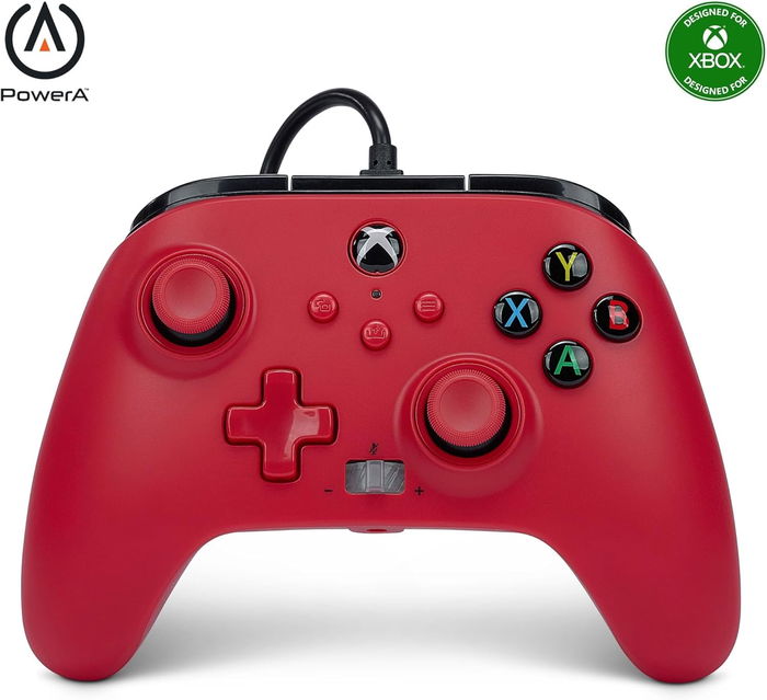Power A Enhanced Mando Con Cable Xbox Series X|S – Artisan Red Xbgp0008-01 POWER A XBGP0008-01