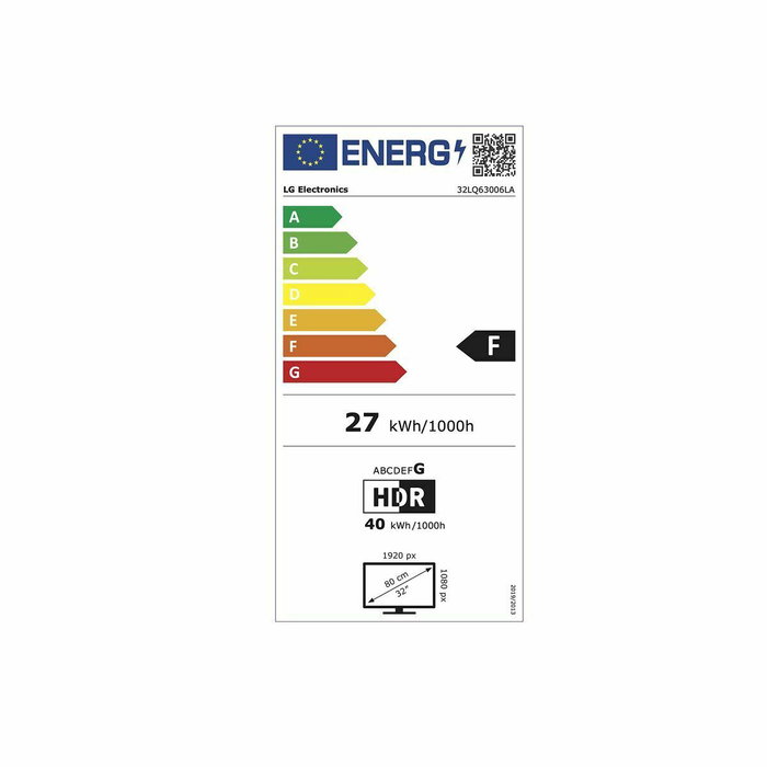 LG 32LQ63006LA Televisor Smart TV 32 pulg. Full HD Negro LG 32LQ63006LA Televisor Smart TV 32 pulg. Full HD Negro