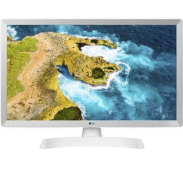 LG 24TQ510S-WZ Televisor 24" Smart TV HD Ready con webOS, WiFi, Blanco, Sintonizador TDT2/DVB-C/DVB-S2, Dolby Audio