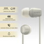 Sony WI-C100 Auriculares Inalámbricos In-Ear Beige