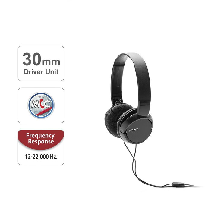 Sony MDR-ZX110AP Auriculares con Micrófono Negro