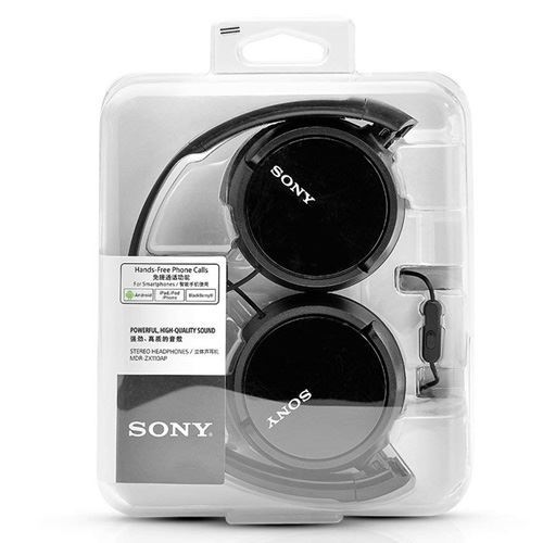Sony MDR-ZX110APB Auriculares con Micrófono Negro