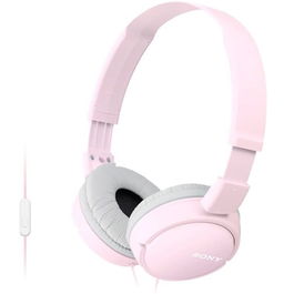Sony Auriculares MDR-ZX110AP Rosa - Plegable con Micrófono y Control para Llamadas - Drivers de Neodimio de 30mm