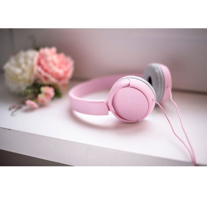 Sony Auriculares MDR-ZX110AP Rosa - Plegable con Micrófono y Control para Llamadas - Drivers de Neodimio de 30mm Sony Auriculares MDR-ZX110AP Rosa - Plegable con Micrófono y Control para Llamadas - Drivers de Neodimio de 30mm