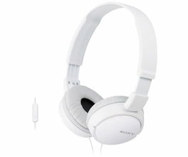 SONY Auriculares Diadema con Microfono, Blanco