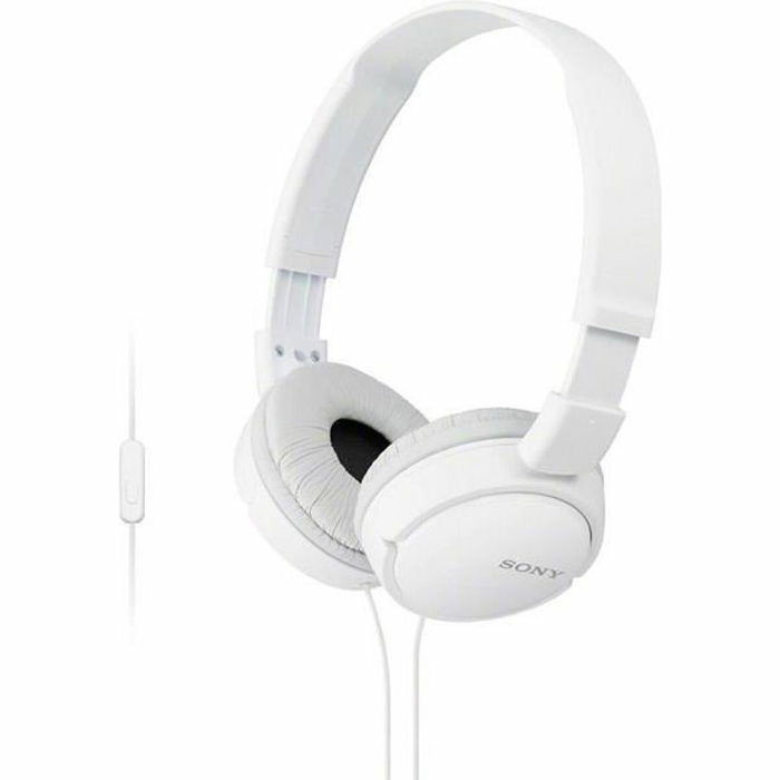 Sony MDR-ZX110APW Auriculares de Diadema Plegables con Micrófono - Blanco Sony MDR-ZX110APW Auriculares de Diadema Plegables con Micrófono - Blanco