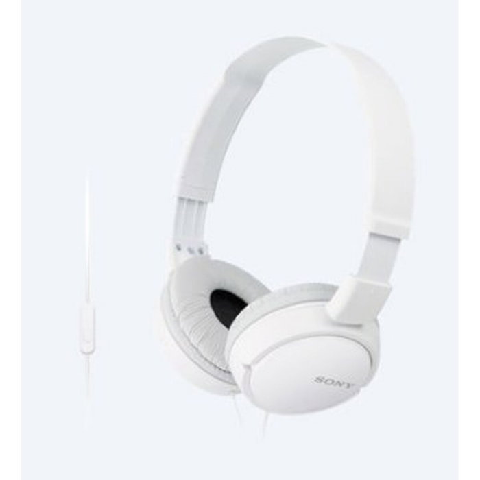 Sony MDR-ZX110APW Auriculares de Diadema Plegables con Micrófono - Blanco Sony MDR-ZX110APW Auriculares de Diadema Plegables con Micrófono - Blanco