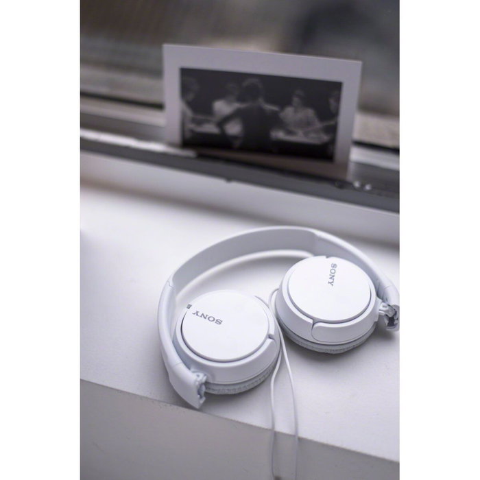 Sony MDR-ZX110APW Auriculares de Diadema Plegables con Micrófono - Blanco Sony MDR-ZX110APW Auriculares de Diadema Plegables con Micrófono - Blanco