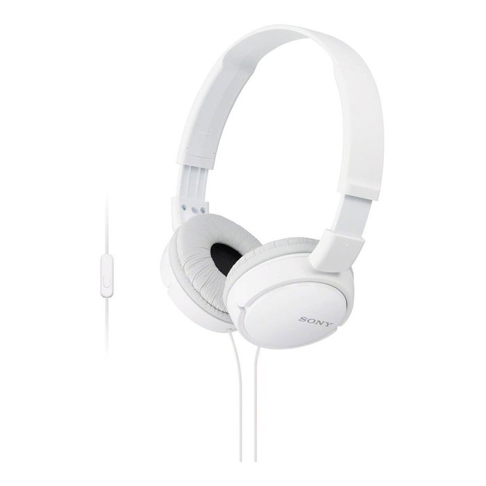 Sony MDR-ZX110APW Auriculares de Diadema Plegables con Micrófono - Blanco Sony MDR-ZX110APW Auriculares de Diadema Plegables con Micrófono - Blanco