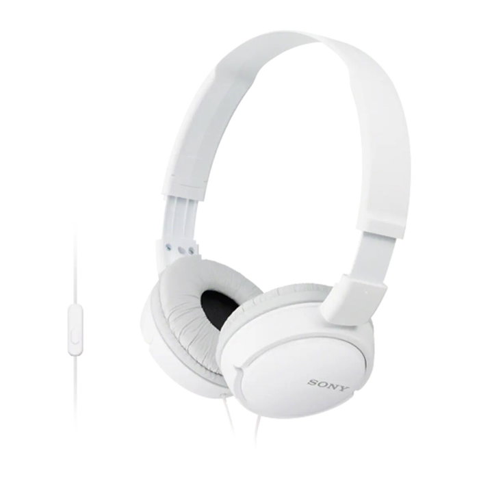 Sony MDR-ZX110APW Auriculares de Diadema Plegables con Micrófono - Blanco Sony MDR-ZX110APW Auriculares de Diadema Plegables con Micrófono - Blanco