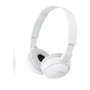 Sony MDR-ZX110APW Auriculares de Diadema Plegables con Micrófono - Blanco