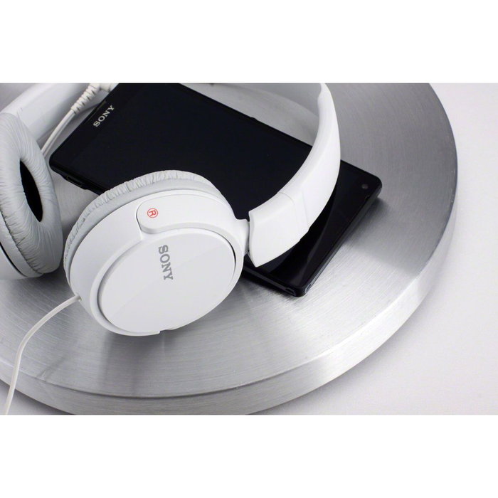 Sony MDR-ZX110APW Auriculares de Diadema Plegables con Micrófono - Blanco Sony MDR-ZX110APW Auriculares de Diadema Plegables con Micrófono - Blanco