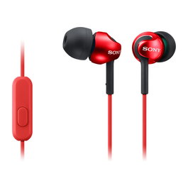 Auriculares con Micrófono Sony MDR-EX110AP Rojo