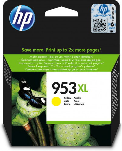 HP 953XL Cartucho de Tinta Amarillo (F6U18AE) Alto Rendimiento