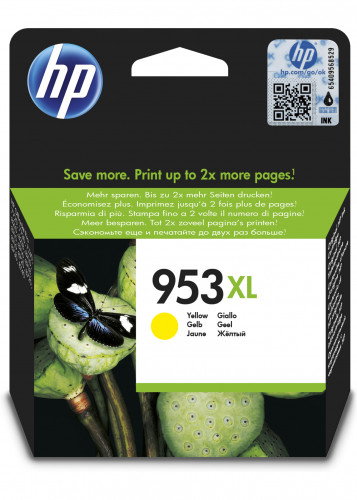 HP 953XL Cartucho de Tinta Amarillo (F6U18AE) Alto Rendimiento