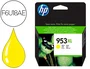 HP 953XL Cartucho de Tinta Amarillo (F6U18AE) Alto Rendimiento