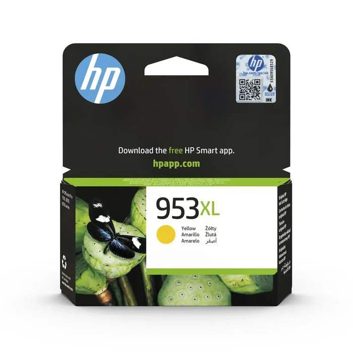HP 953XL Cartucho de Tinta Amarillo (F6U18AE) Alto Rendimiento