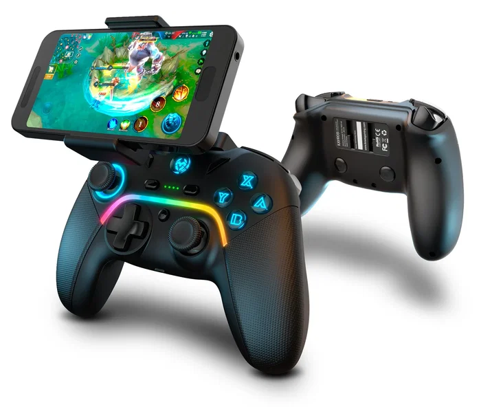 Krom Kayros Gamepad Negro Bluetooth