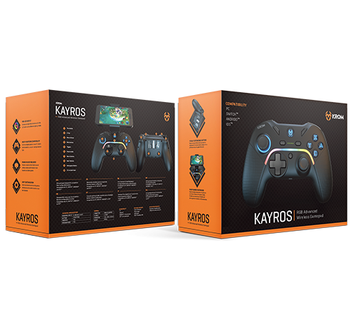 Krom Kayros Gamepad Inalámbrico RGB Negro Krom Kayros Gamepad Inalámbrico RGB Negro