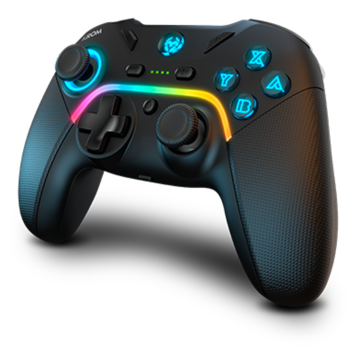 Krom Kayros Gamepad Inalámbrico RGB con Botones Traseros, Macros, Compatible PC, Nintendo Switch, Android, iOS - NXKROMKAYROS Krom Kayros Gamepad Inalámbrico RGB con Botones Traseros, Macros, Compatible PC, Nintendo Switch, Android, iOS - NXKROMKAYROS