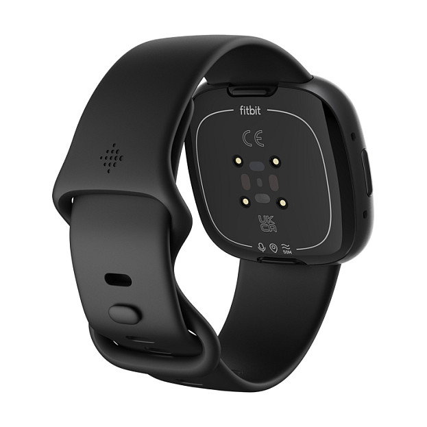Fitbit Versa 4 Grafito - Reloj Inteligente con GPS, Monitor de Frecuencia Cardíaca, Batería de 6 Días, Resistente al Agua 50 m, Pantalla Táctil, Alexa