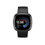 Fitbit Versa 4 Reloj Inteligente Black/Graphite, Monitor de Actividad Diaria, GPS Integrado, Google Maps y Google Wallet
