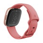 Fitbit Versa 4 copper rose - Reloj inteligente con GPS, pantalla táctil, monitor cardíaco, resistente al agua 50m