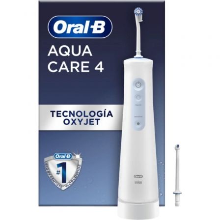 Oral-B Irrigador Bucal Aquacare Series 4 con Tecnología Oxyjet y Función Brackets para Limpieza Profunda