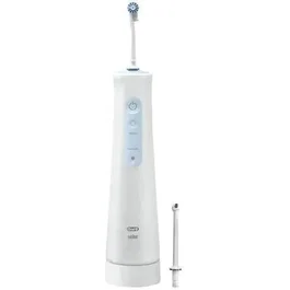 Oral-B AquaCare 4 Irrigador Oral Inalámbrico con Reservorio, Cepillo Oscilante, Blanco