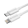 Kodak 30425989 Cable USB-C a Lightning 1m Blanco para iPhone - Alta Velocidad 480 Mbps - Durable y Flexible - M/M