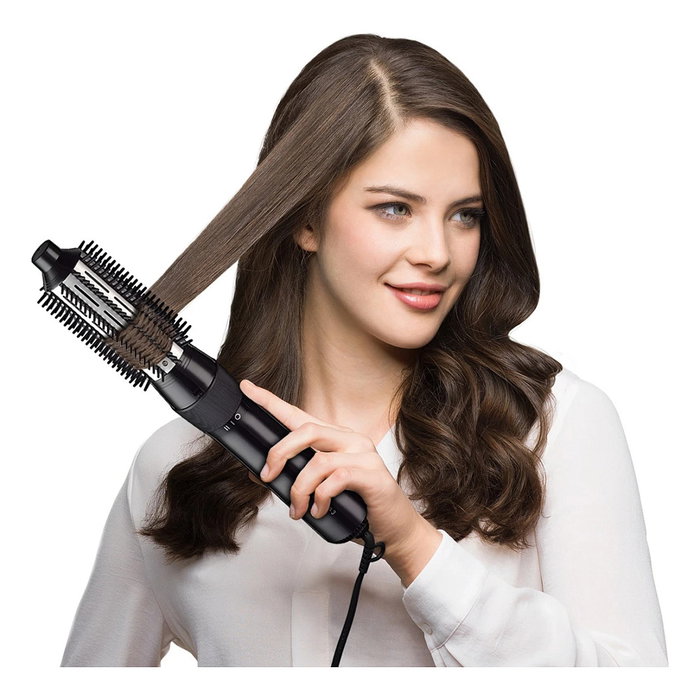 Braun AS330 Cepillo de Aire Caliente para Todo Tipo de Pelo, Efecto Alisado y Rizado, Uso en Cabello Seco/Mojado, 400W, Negro