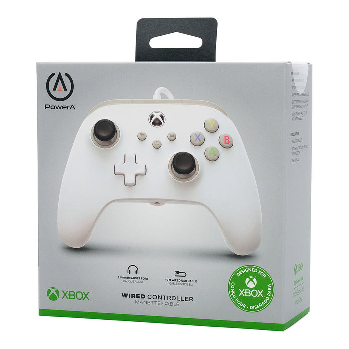 PowerA Mando con cable para Xbox Series X/S Blanco