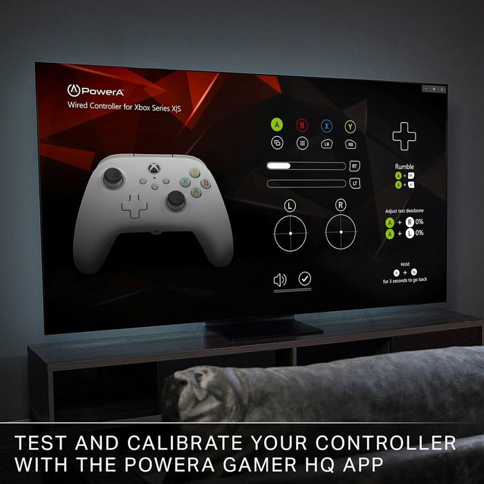 PowerA Mando con cable para Xbox Series X/S Blanco