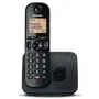 Panasonic KX-TGC250SPB Teléfono fijo inalámbrico DECT 6.0, contestador, identificador de llamadas, negro