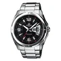 Casio EF-129D-1AVEF Reloj para Hombre de Acero con Esfera Negra, Analógico, 10 ATM