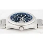 Casio EF129D2AVEF Reloj Analógico para Hombre de Acero Inoxidable con Dial Azul, Brazalete Azul y Gris, Resistente al Agua