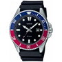 Casio Reloj Hombre Negro de Acero con Resistencia al Agua 20 Bares