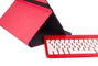 Silver HT Funda Universal Gripcase para Tablet 9-11 con Teclado Bluetooth Rojo