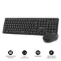 Subblim Combo Business Slim Silencioso Inalámbrico 2.4G Negro CSSW10