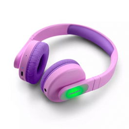 Philips - Auriculares Bluetooth para Niños, Over-Ear, Color Rosa, Inalámbricos, Ligero y Cómodo