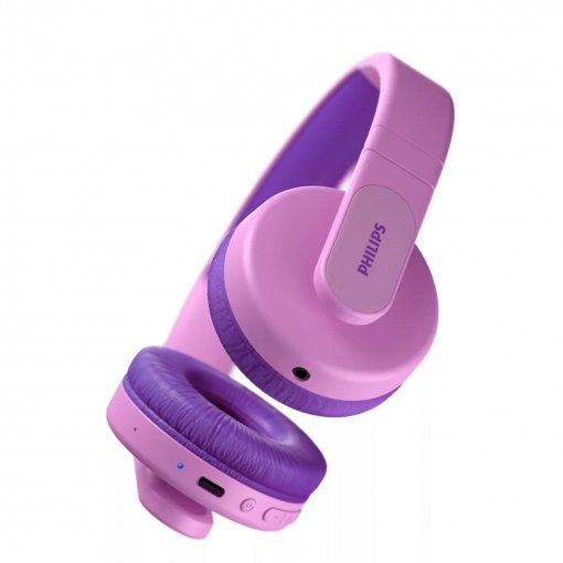 Philips - Auriculares Bluetooth para Niños, Over-Ear, Color Rosa, Inalámbricos, Ligero y Cómodo