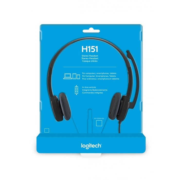 Logitech Stereo Headset H151 Negro Logitech Stereo Headset H151 Negro