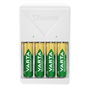 Varta 57657101451 Cargador Pilas 2 o 4 AA/AAA y 4xAA 2100 mAh, Carga Lenta, Voltaje Universal