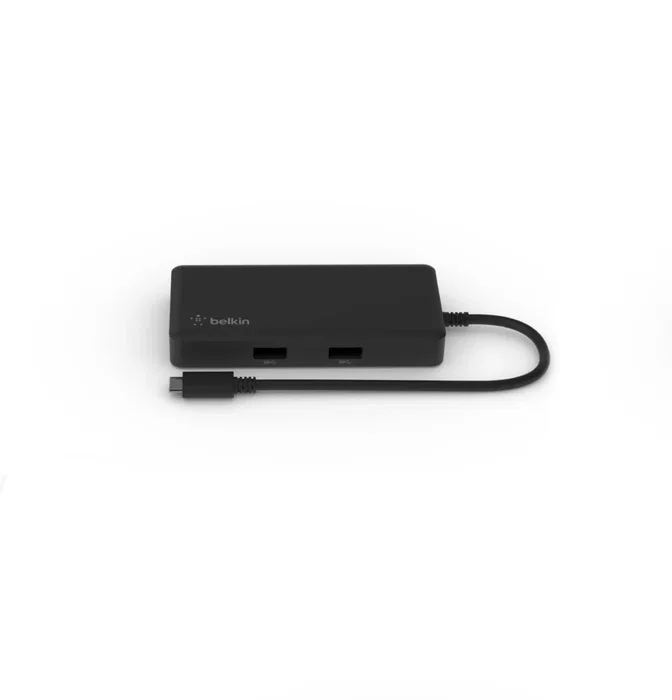 Belkin INC008btBK Adaptador Multipuerto USB-C 5 en 1 con Puerto HDMI 4K 60Hz, Gigabit Ethernet, 2x USB-A 3.1, USB-C, USB Power Delivery 86W