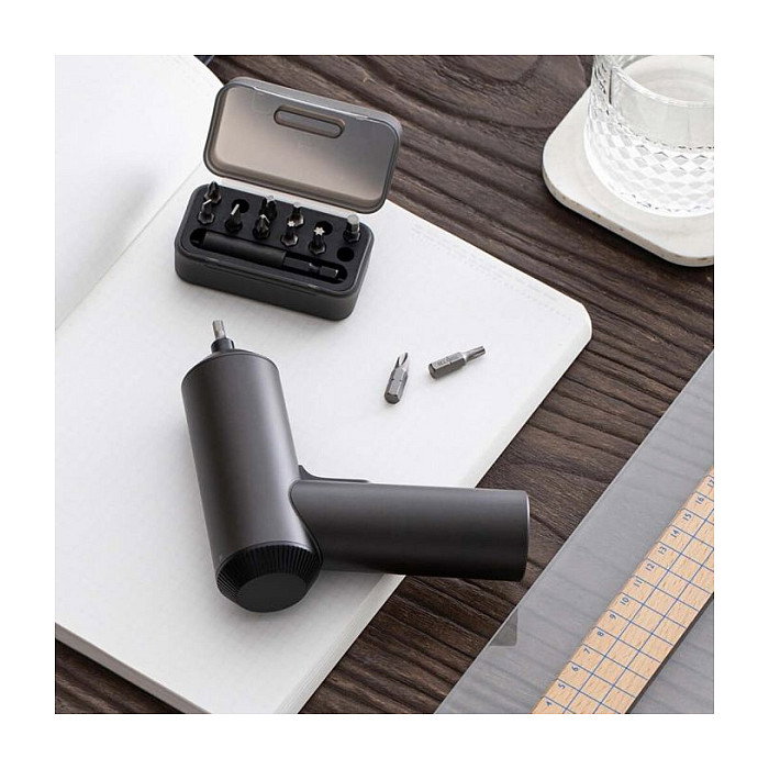 Xiaomi Mi Cordless Screwdriver Gris con 12 Puntas de Precisión